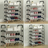 5 6 Tier Metal Shoe Rack Stand Storage Organiser Shelves Footwear Display Shelf