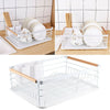 Large Kitchen Dish Drainer Sink Basket Cutlery Draining Plate Rack Holder Tray