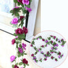 Artificial Rose Flower Floral Fake Vine Hanging Garland Party Wedding Decor Chic