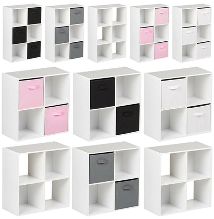 4 6 Cube Storage Unit White