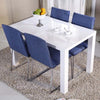 White High Gloss Dining Table Dining Room Wood Rectangular 4-6 Seats Kitchen