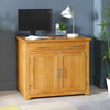 London Solid Oak Hideaway Home Office Computer Desk SLIGHT SECONDS UK46-F977