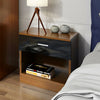 High Gloss 1 Drawer Bedside Table Cabinet Bedroom Furniture Storage Night Stand