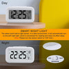 Alarm Snooze Home Desk Clock Smart Night Light Thermometer Digital LED Display