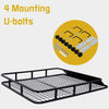 Steel Cargo Roof Rack Basket Truck Cars Top Luggage Carrier 75kg Weight Capacity