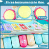 5 in 1 Electronic Baby Drum Kit Toy Set Kids Musical Instruments w/Microphone