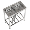 Stainless Steel Commercial Kitchen Sink Catering Sink Single Double Bowl Drainer