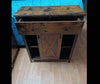 Industrial Side Cabinet Rustic Metal Cupboard Small Vintage Storage Sideboard TV
