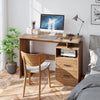Computer Desk 2 Drawers Writing Table Home Office Workstation Study Desk