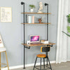 Wall Mounted Computer PC Laptop Desk Study Table Storage Shelves Space Saving