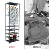 Clothes Coat Rail Garment Dress Hanging Display Stand Shoe Rack Shelf Storage UK