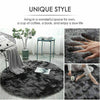 Circular Shaggy Fluffy Warm Rugs Non Slip Washable Floor Small Round Home Mats