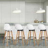 2x Breakfast Bar Stool High Chair PU Leather Kitchen Chrome w/Footrest Home Shop
