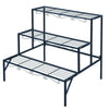 Rustproof Metal Plant Stand Garden Decor Flower Shelf Mutli Tier Stand 4-9 Pots