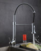 Swivel Spout Kitchen Sink Mixer Taps with Pull Out Bidet Spray Tap Chrome Brass