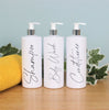 Set of 3 Mrs Hinch Inspired Shampoo Soap Conditioner Dispenser Pump Bottles