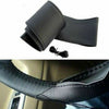 Universal Car Steering Wheel Cover Protector Glove Perforated Black Pu Leather