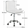 Cushioned Swivel Chair Adjustable Computer Desk Vanity Table Office Dining hot