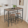 Modern 2/4 Seat Dining Table and Chairs Set Metal Wood Kitchen Home Restaurant