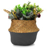 Seagrass Belly Basket Woven Plant Pot Holder Home Living Decor Folwer Storage