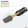 Silicone Spatula Mixing Spoon Scrapper Cooking Baking Cake Butter Bamboo Handle