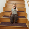 Stair Treads Indoor Stairs Carpet 8" x 30" 15 pcs Stair Rugs Mats Gray