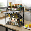Kitchen Spice Rack Storage Organizer Condiment Storage Cabinet Shelf 3 Tier UK