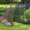 230CM Metal Garden Arch Heavy Duty Arbor Climbing Trellis Pergola Decoration