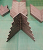 2 x Heavy Duty Solid Steel 90 Degree Angle 'L' Brackets Industrial Rustic Shelf