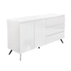 Large White High Gloss Sideboard with Drawers - Rochelle RCH002