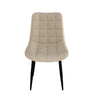 NOVA MODERN VELVET DINING CHAIR PADDED SEAT METAL LEG KITCHEN 2 PCS