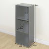 3 Tier Wooden Black Cube Bookcase I Storage Display Unit Modular Shelving/Shelves