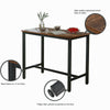 Bar Table Industrial Table Dining Table With Metal Frame for Kitchen 120*60*90cm