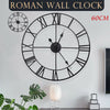 60CM EXTRA LARGE ROMAN NUMERALS SKELETON WALL CLOCK BIG GIANT OPEN FACE ROUND