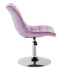 Soft Ibiza Lilac Velvet Dressing Table Bedroom Makeup Chair, Vanity Lounge