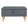 Storage Bench Chair Footrest Stool Chair Ottoman Fabric Pouffe Bench Toy Box UK