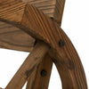 Rustic Wooden Bench 2 Seater Garden Outdoor Patio Porch Wagon Wheel Vintage Wood