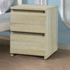 Modern 2 Drawer Chest of Drawers Bedside Table Cabinet Nightstand Bedroom