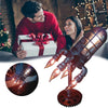 Retro Steampunk Rocket Lamp Space Shuttle Night Light Desk Night Flame Light UK