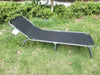 Sun Lounger Padded Folding Garden Bed Reclining Seat Multi Position Patio