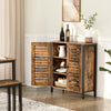 Storage Cabinet Bathroom Cabinet Sideboard with 2 Adjustable Shelf Cupboard