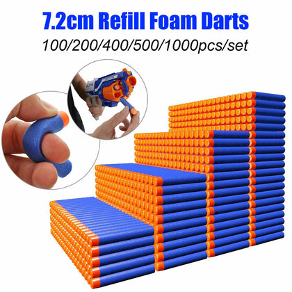 100Pcs Nerf Darts Refill Nerf Bullets Round Head Blasters For Nerf Gun N-Strike