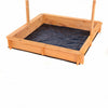 NEW! Childrens Wooden Garden Sand Pit with Adjustable Canopy Sun Shade