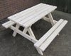 Wooden Picnic Table Bench Pub Garden Outdoor