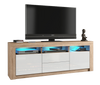 TV Unit 160cm Modern Cabinet Stand Sideboard High Gloss/Matt Doors With Free LED