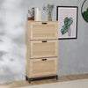 Ex Display Lena Rattan Shoe Storage Cabinet
