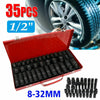 35X 1/2" Deep Reach Impact Sockets Set Metric Drive Garage Workshop Tool 8-32mm