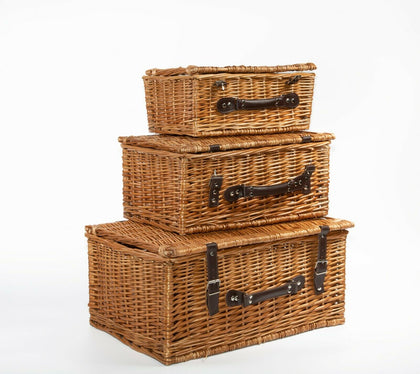 Vintage Wicker Picnic Hamper Gift Hampers Retail Display Home Collection