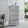 Fabric Cabinets Storage Unit Metal Frame Chest of Drawer Organiser Bedside Table