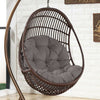 Swing Hanging Egg Rattan Chair Seat Tufted Round Mats Garden Patio Cushion Cover